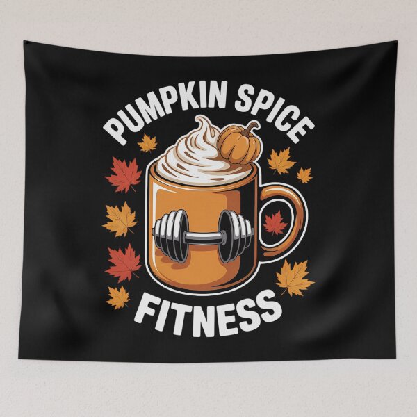 Item preview, Pumpkin Spice and Fitness Weight Training Autumn Fall designed and sold by TrinaEspinoza.
