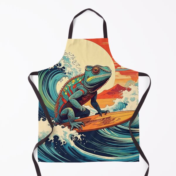 Item preview, Chameleon Surf Camp Watercolor Design designed and sold by thelivingrp.