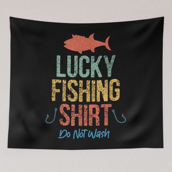 Item preview, Vintage Retro Lucky Fishing Shirt Do Not Wash_ Funny Fishing T-Shirt designed and sold by YaulTape.