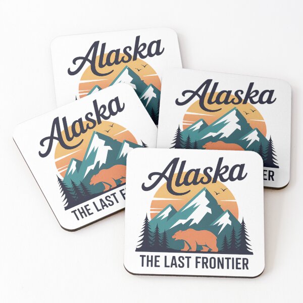Item preview, The Last Frontier Mountain Bear Nature Hiking Outdoor Camping Graphic Alaska designed and sold by TyraYoung.