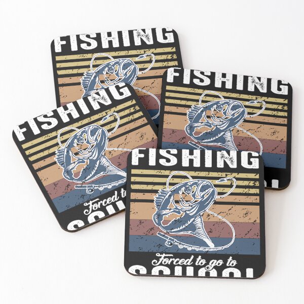 Item preview, Funny Born To Go Fishing Forced To Go To School Boys Kids designed and sold by YaulTape.