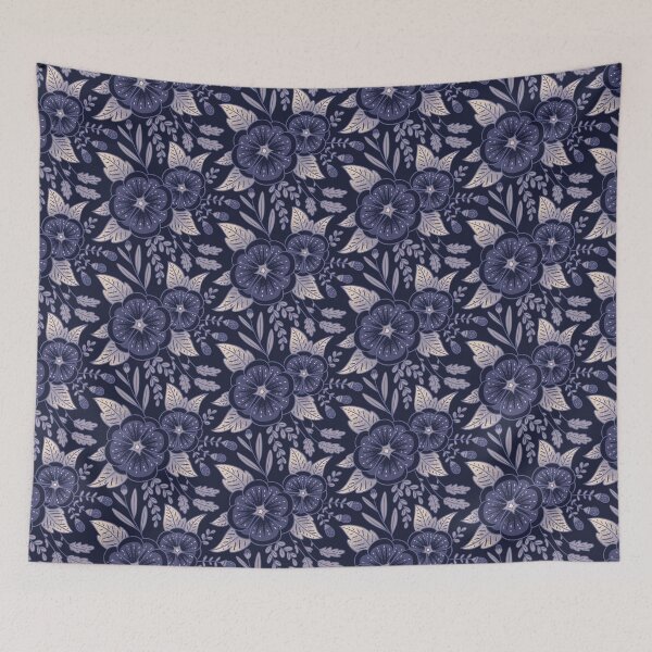 Item preview, Royal Flowers Navy designed and sold by Red Moon Rising.