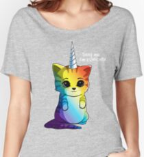 Caticorn T shirt Cat Unicorn Kittycorn Meowgical Rainbow Gifts Kids Girls Women Funny Cute Tees Women's Relaxed Fit T-Shirt
