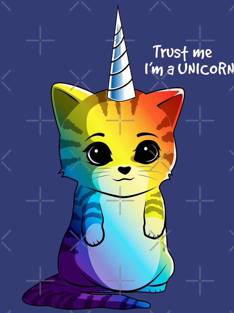 Caticorn T shirt Cat Unicorn Kittycorn Meowgical Rainbow Gifts Kids Girls Women Funny Cute Tees by LiqueGifts