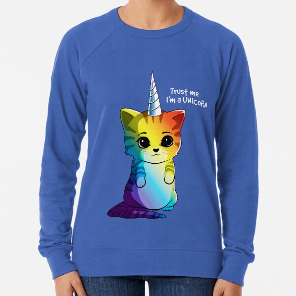 Cat Unicorn Sweatshirts Hoodies Redbubble - kitty corn roblox