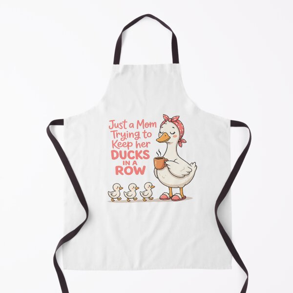 Item preview, Just A Mom Trying to Keep Her Ducks in A Row Funny Duck Mom designed and sold by LNThread.