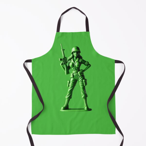 Item preview, She Green Plastic toy - Woman power - soldier designed and sold by PIXEL POP DESIGNS - Beyond the Norm!.