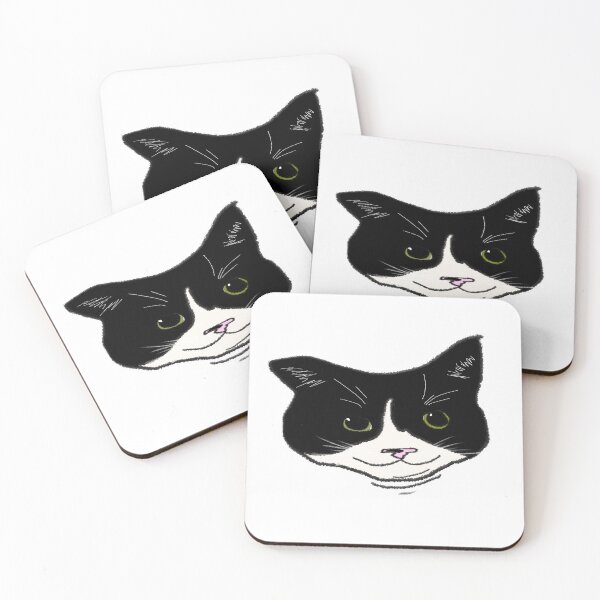 Item preview, A derpy sweet black and white tuxedo cat designed and sold by The Oddball and Friends.