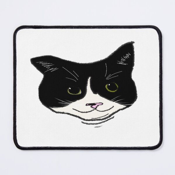 Item preview, A derpy sweet black and white tuxedo cat designed and sold by The Oddball and Friends.