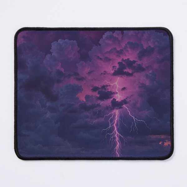 Item preview, Purple Lightning Storm Cloudscape Dramatic Sky Wall Art designed and sold by BeautifulVirtues.