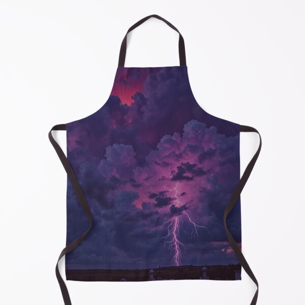 Item preview, Purple Lightning Storm Cloudscape Dramatic Sky Wall Art designed and sold by BeautifulVirtues.