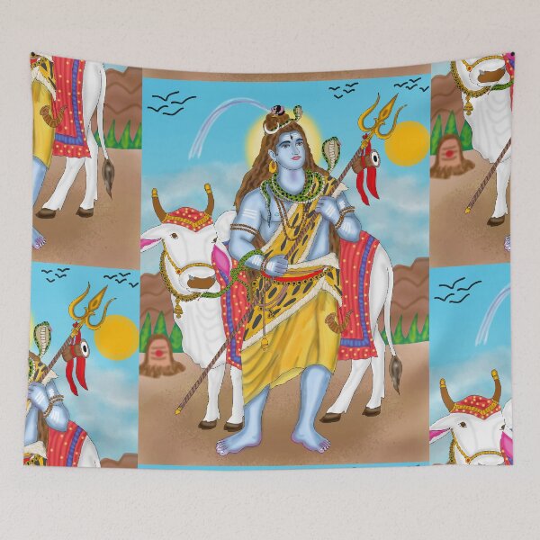 Item preview, Shiva Divine Artwork – Cosmic Hindu God Spiritual Illustration designed and sold by Harshit_Digital_Arts.
