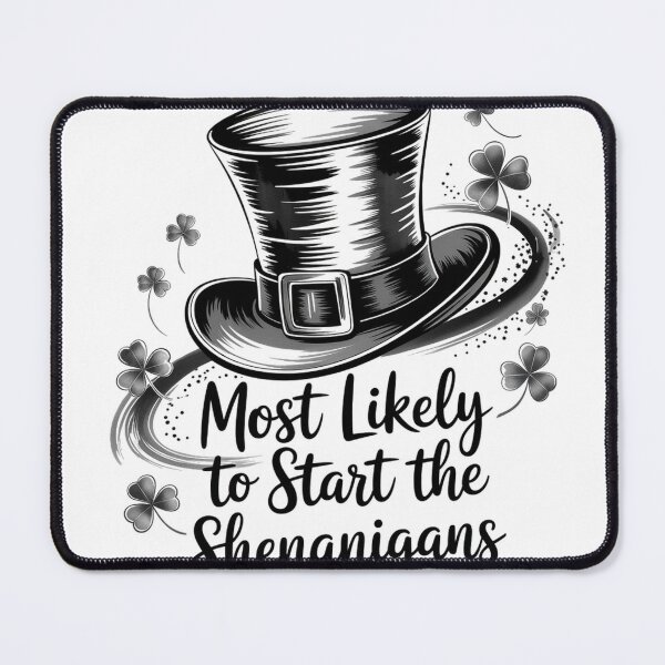 Item preview, Sumi-e Leprechaun Hat with Clover Magic designed and sold by Bloomkept.