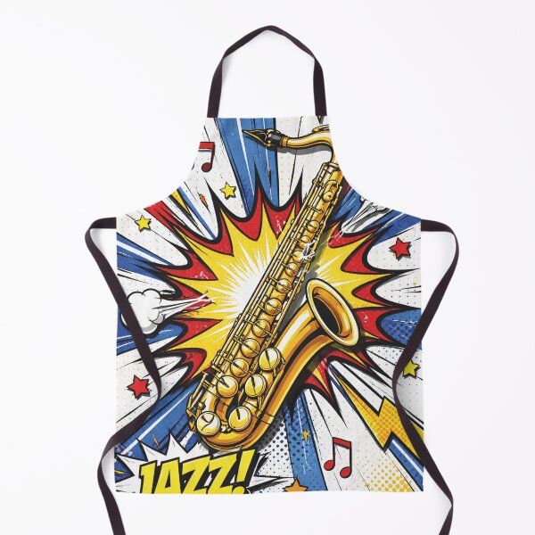 Item preview, Explosive Jazz Saxophone Comic Pop Art Design designed and sold by Mauswohn.