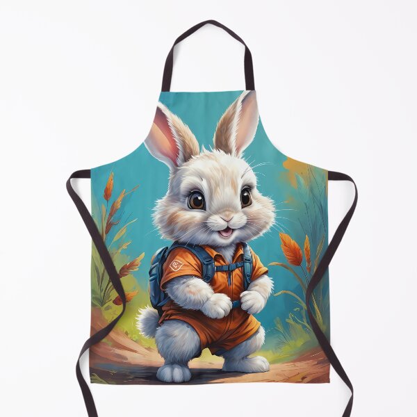 Item preview, Baby rabbit on adventure kids illustration designed and sold by Leylita Design.