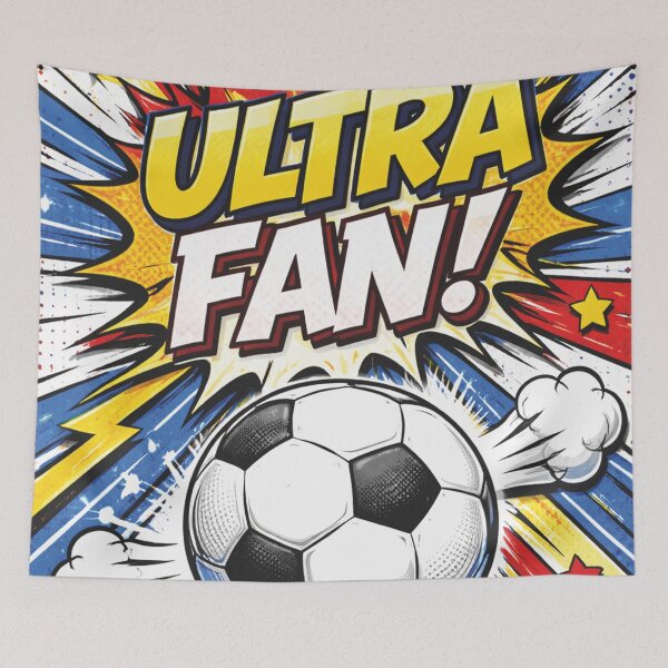 Item preview, Football Ultra Fan Comic Pop Art Drawing designed and sold by Mauswohn.