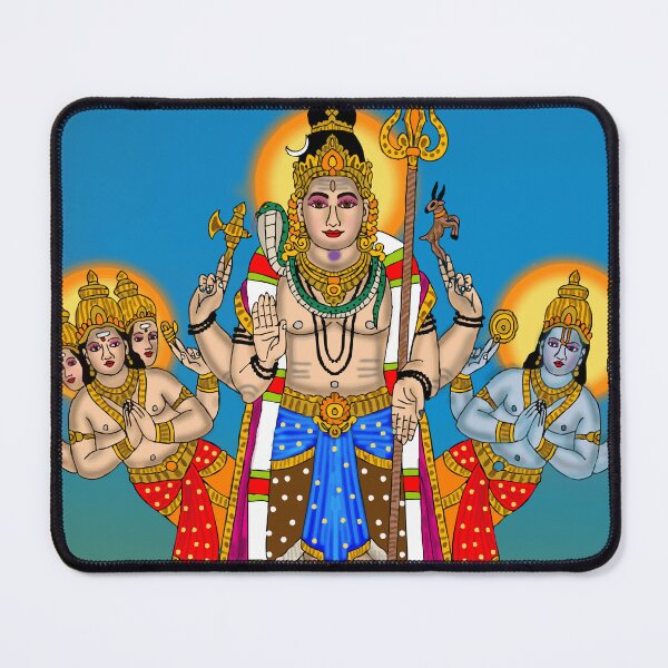 Item preview, Ekapada Shiva Artwork – Rare Hindu Deity Cosmic Form Illustration designed and sold by Harshit_Digital_Arts.