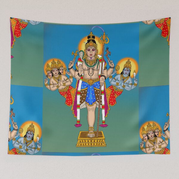 Item preview, Ekapada Shiva Artwork – Rare Hindu Deity Cosmic Form Illustration designed and sold by Harshit_Digital_Arts.