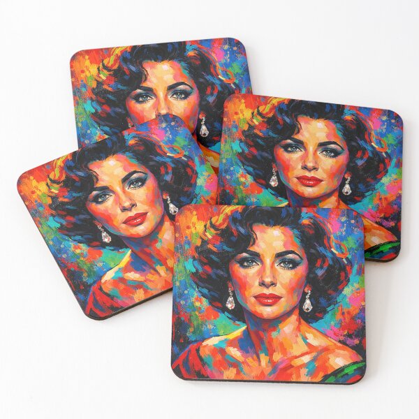 Item preview, Bold pop art Elizabeth Taylor designed and sold by AndreBarnard.