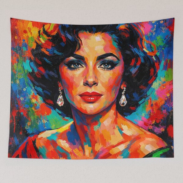 Item preview, Bold pop art Elizabeth Taylor designed and sold by AndreBarnard.