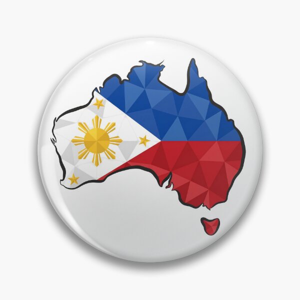 Item preview, Australia Map Phillipines Flag Heritage Modern Art designed and sold by MeldMerch Map & Flag Co..