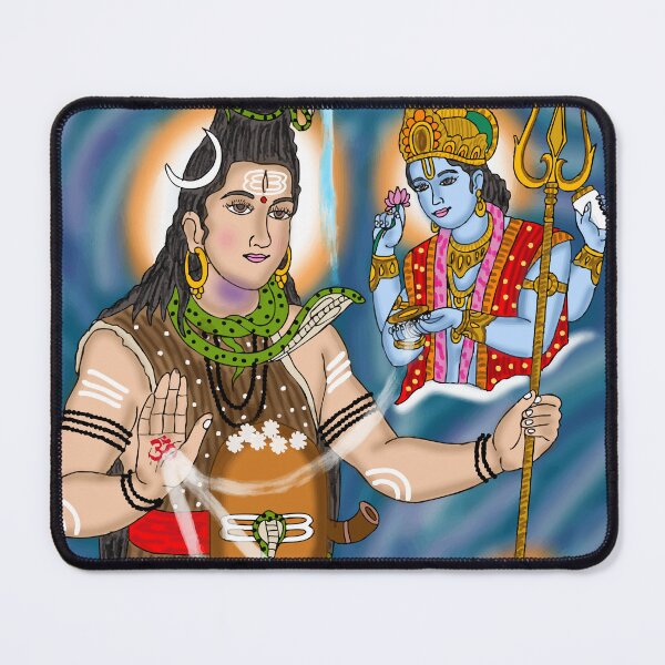 Item preview, Shiva Grants Sudarshana Chakra Artwork – Divine Hindu Mythology Illustration designed and sold by Harshit_Digital_Arts.