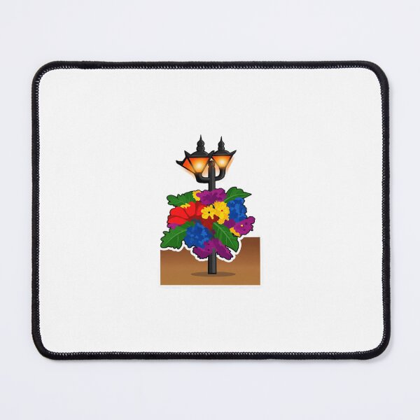 Item preview, Colorful Flower Street Lamp Illustration designed and sold by sallysartallery.