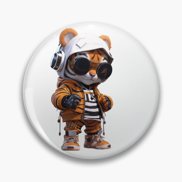 Item preview, Cute Fashion Tiger – Stylish Streetwear Cub | Trendy Aesthetic Animal Design designed and sold by RJACreative.