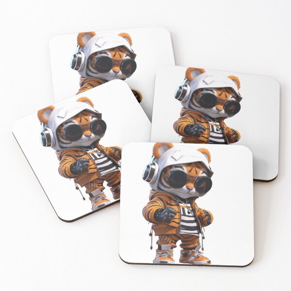 Item preview, Cute Fashion Tiger – Stylish Streetwear Cub | Trendy Aesthetic Animal Design designed and sold by RJACreative.