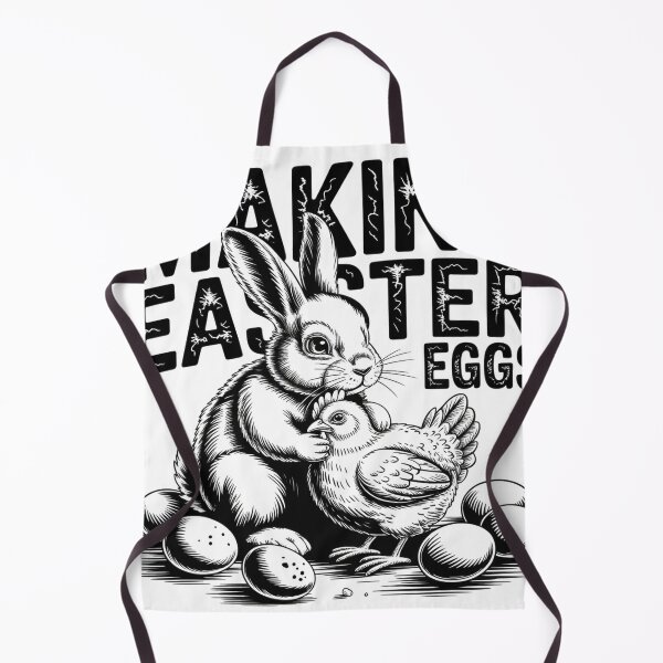 Item preview, Whimsical Linocut Rabbit Holding Chicken designed and sold by Bloomkept.