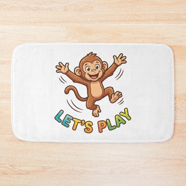 Item preview, Playful Monkey Let’s Play Kids T-Shirt – Cute Cartoon Monkey designed and sold by DIRTYSKETCHH.