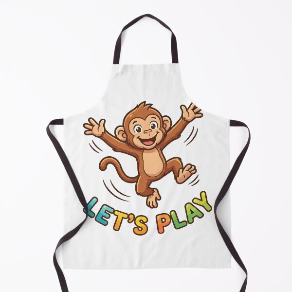 Item preview, Playful Monkey Let’s Play Kids T-Shirt – Cute Cartoon Monkey designed and sold by DIRTYSKETCHH.