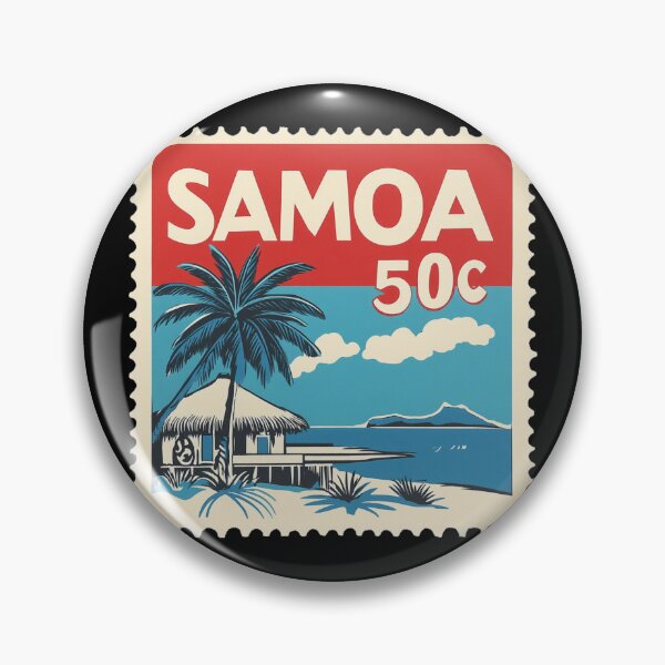 Item preview, Samoa Vintage Postage Stamp - Pacific Beach Fale designed and sold by tiigerdad.