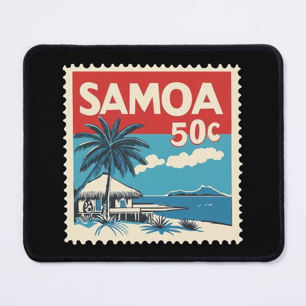 Item preview, Samoa Vintage Postage Stamp - Pacific Beach Fale designed and sold by tiigerdad.