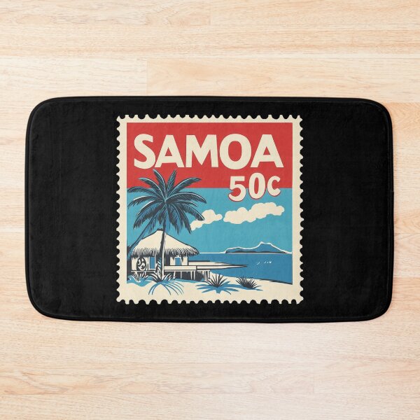 Item preview, Samoa Vintage Postage Stamp - Pacific Beach Fale designed and sold by tiigerdad.