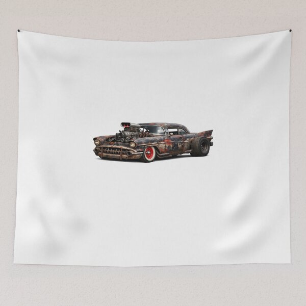 Item preview, Rat Rod Muscle Car – Rusty Hot Rod Streetwear Graphic designed and sold by Fleetwood1994.