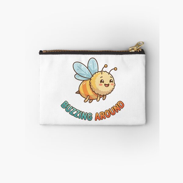 Item preview, Cute Bee Buzzing Around Kids T-Shirt – Funny Bee Cartoon designed and sold by DIRTYSKETCHH.
