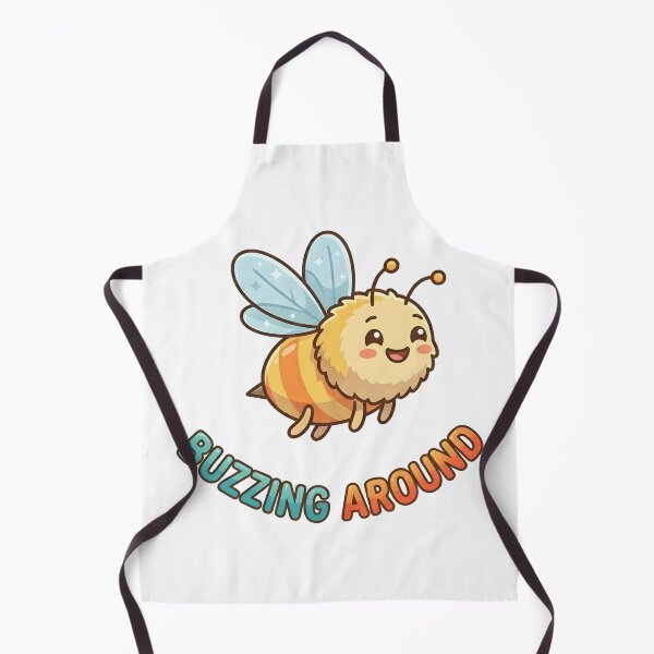 Item preview, Cute Bee Buzzing Around Kids T-Shirt – Funny Bee Cartoon designed and sold by DIRTYSKETCHH.