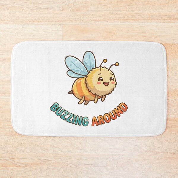 Item preview, Cute Bee Buzzing Around Kids T-Shirt – Funny Bee Cartoon designed and sold by DIRTYSKETCHH.