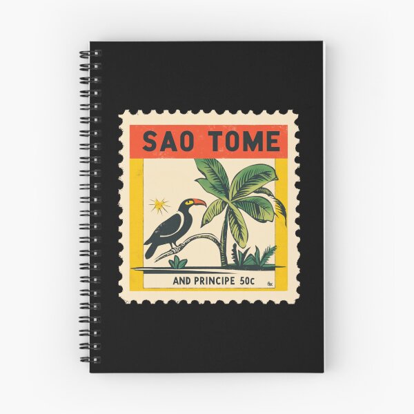 Item preview, Sao Tome Vintage Stamp - Tropical Bird & Palms designed and sold by tiigerdad.