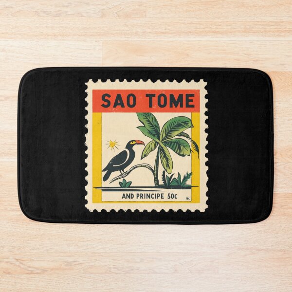 Item preview, Sao Tome Vintage Stamp - Tropical Bird & Palms designed and sold by tiigerdad.