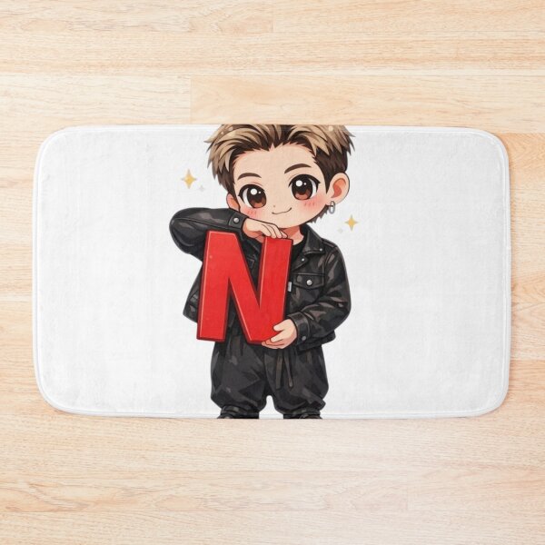 Item preview,  RM BTS Chibi Fan Art – Kpop Leader Cartoon Aesthetic Design designed and sold by Feminine Energy Studio .