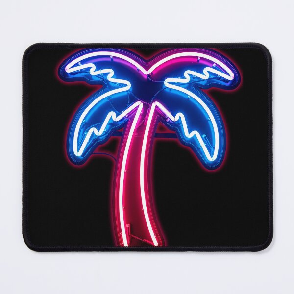 Item preview, Retro Neon Palm Tree 80s Synthwave Sign designed and sold by powersunlight.
