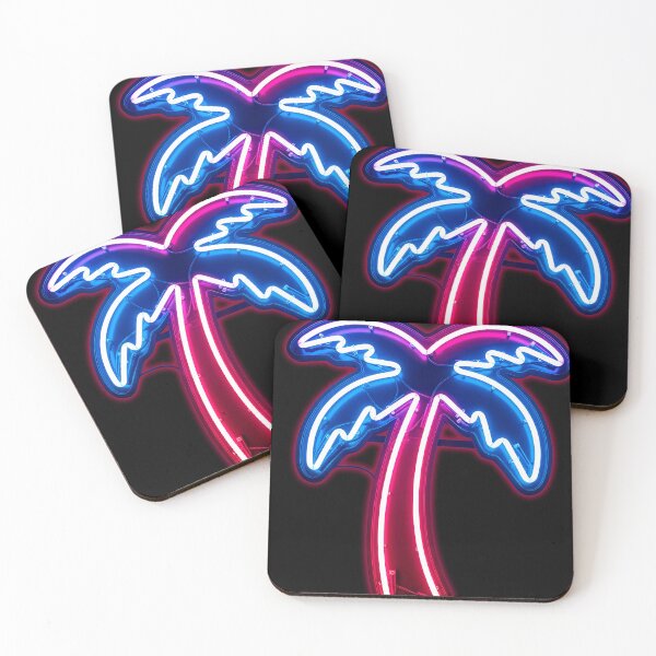 Item preview, Retro Neon Palm Tree 80s Synthwave Sign designed and sold by powersunlight.