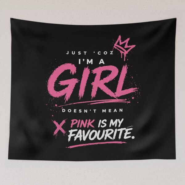 Item preview, Just Coz I’m a Girl Statement Tee designed and sold by StoryInCode.