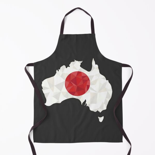 Item preview, Australia Map Japan Flag Heritage Modern Art designed and sold by MeldMerch Map & Flag Co..