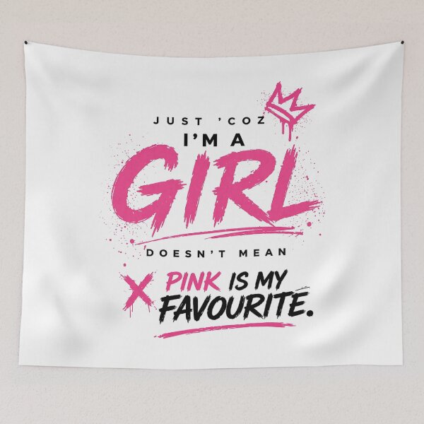 Item preview, Just Coz I’m a Girl Statement Tee designed and sold by StoryInCode.