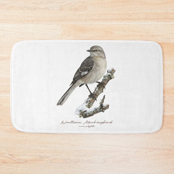 Item preview, Northern Mockingbird on Snowy Branch designed and sold by Takeda-art.