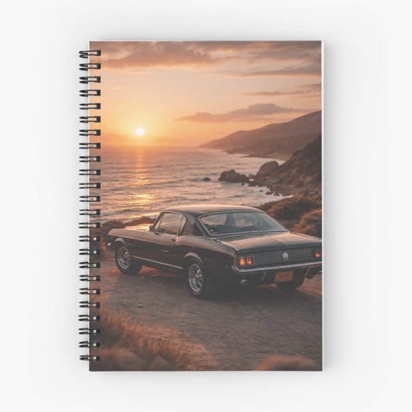 Item preview, Classic muscle car by the sea at sunset designed and sold by Mauswohn.