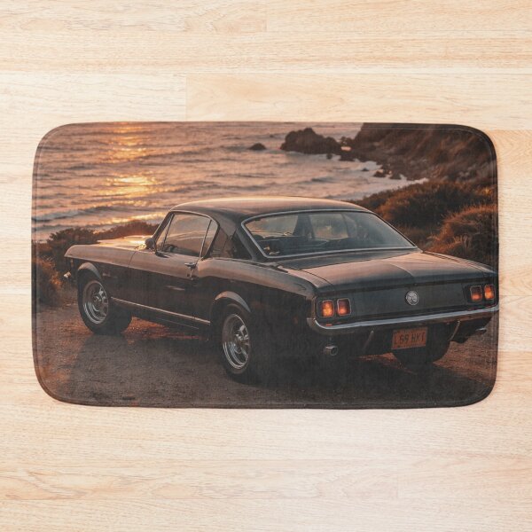 Item preview, Classic muscle car by the sea at sunset designed and sold by Mauswohn.